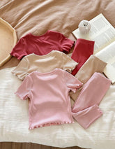 Solid Color Pajama Set